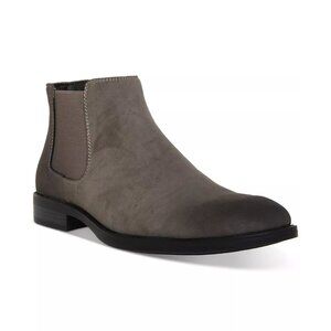 Madden Mens Maxxin Mid Height Chelsea Boot Grey Suede Size 8 NEW